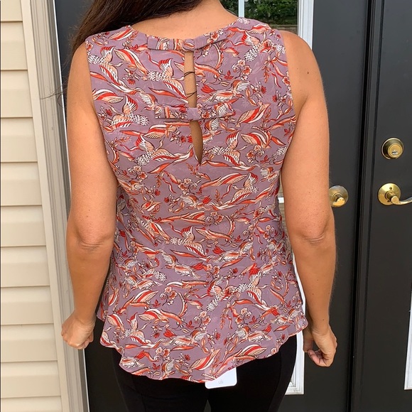 Purple blouse with ties at the back - Picture 2 of 2